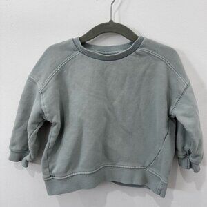 Zara Baby Boy Blue/Grey Crewneck - 9-12M